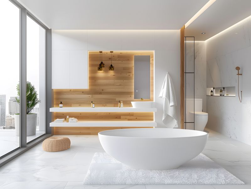Oval Drop-in Bathtub